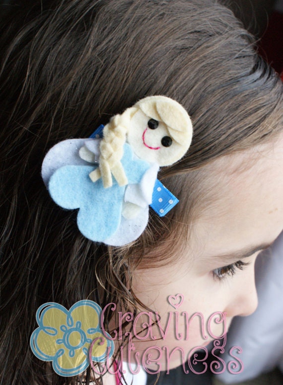 Items similar to Princess Elsa Inspired Hair Clip - Frozen on Etsy