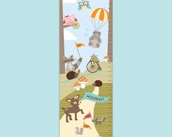Items similar to Growth chart personalized growth chart boy riding