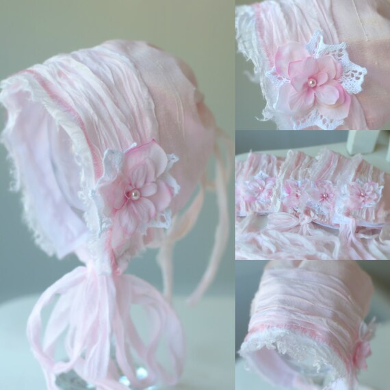 Newborn Silk Baby Pink Silk Baby Vintage Style
