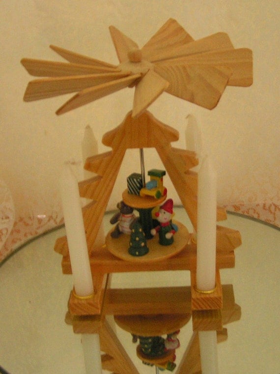 German Christmas Pyrimid windmill and by LaVintageByMissPJ55