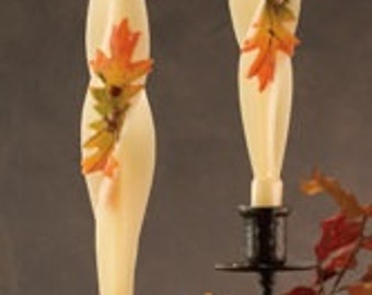 candle, beeswax candle, taper candle, halloween candle, unscented candle, holiday candle, dripless candle, hostess gift, thanksgiving candle