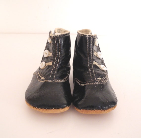 ... Shoes, Vintage Black Leather Baby Shoes, Baby Boy Shoes, Baby Girl