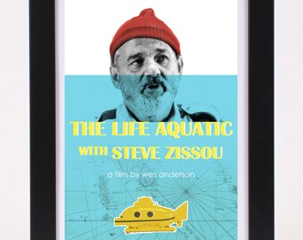 The Life Aquatic with Steve Zissou / Wes Anderson Movie Poster