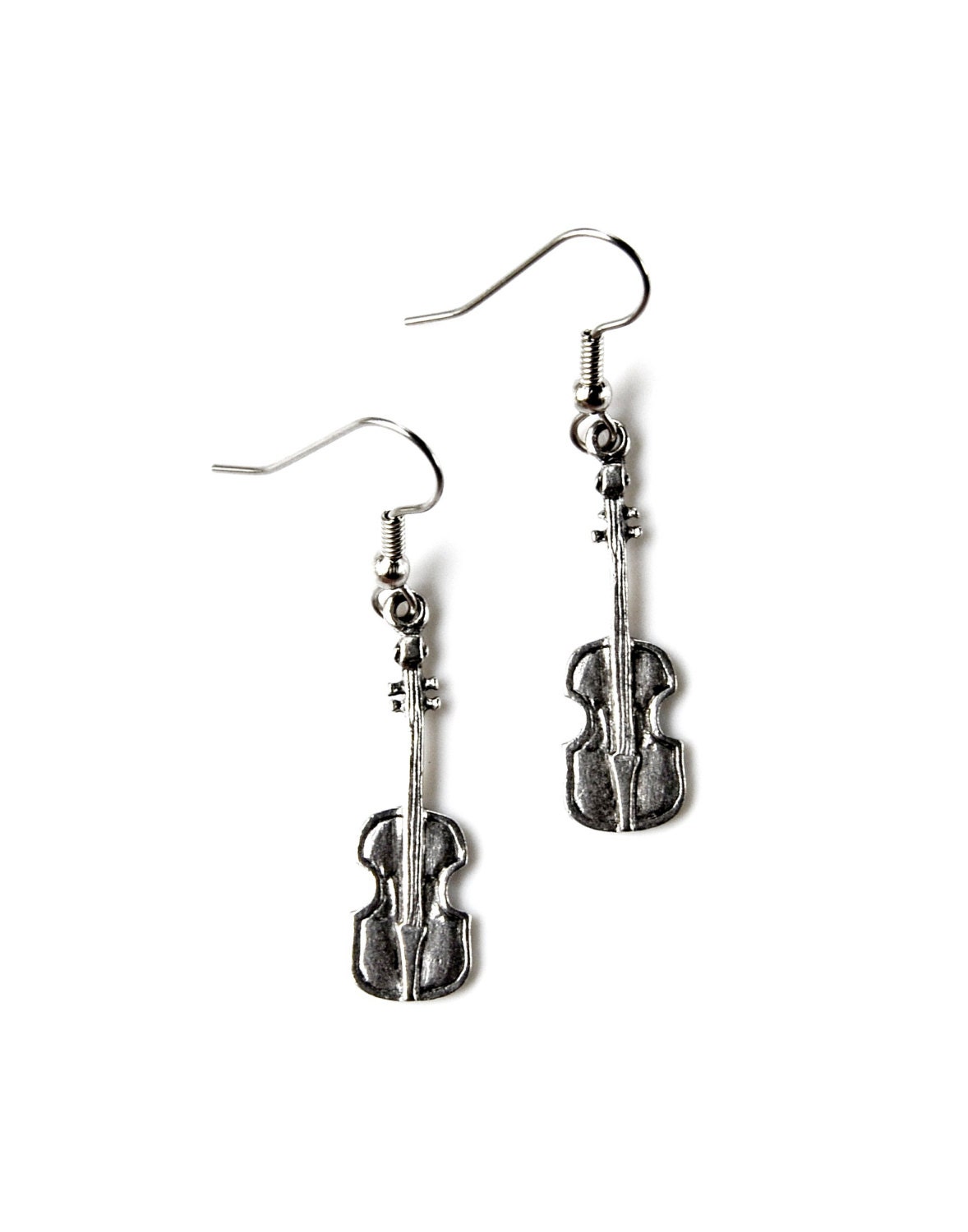 Violin Earrings Accessories Women's Jewelry Gift