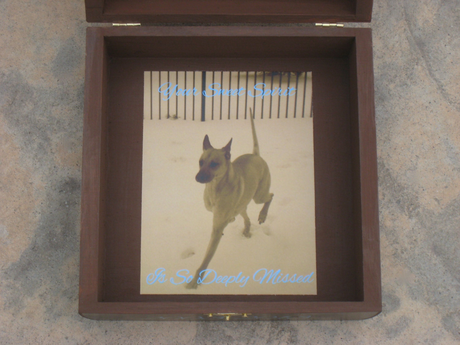 Pet Memorial Keepsake Box Pet Urn by DesignsByPictureThis on Etsy