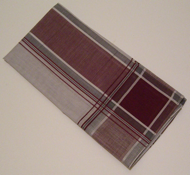 Vintage Mens Gray Maroon Handkerchief – Haute Juice