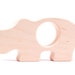 SALE - organic hippo TEETHER toy - all natural wooden heirloom for boy or girl, a keepsake safari-themed shower gift
