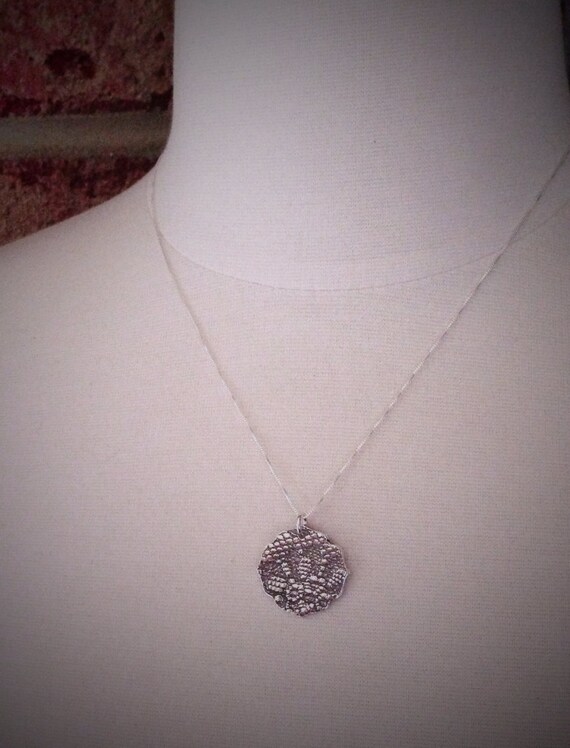 Wedding Dress Lace Heirloom Necklace Actual Lace