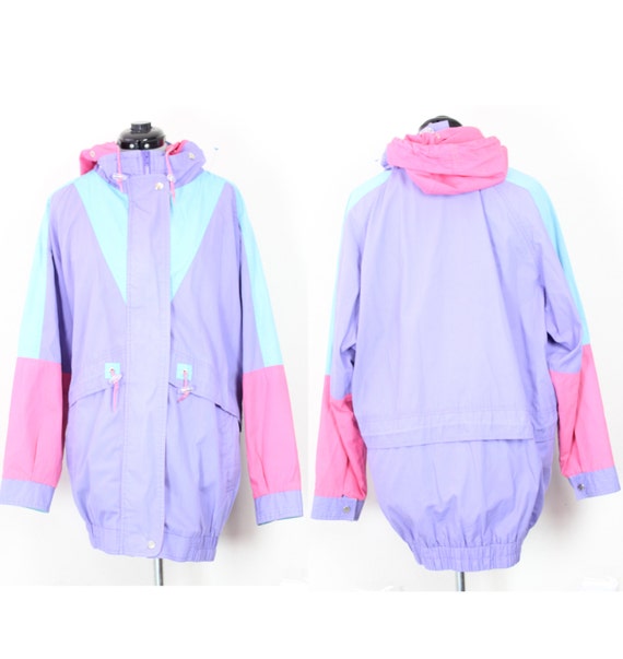 Vintage Retro Pastel Jacket Purple