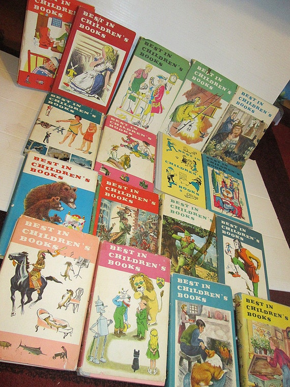 Vintage Book Series Best in Children's Books 17 Lot Story