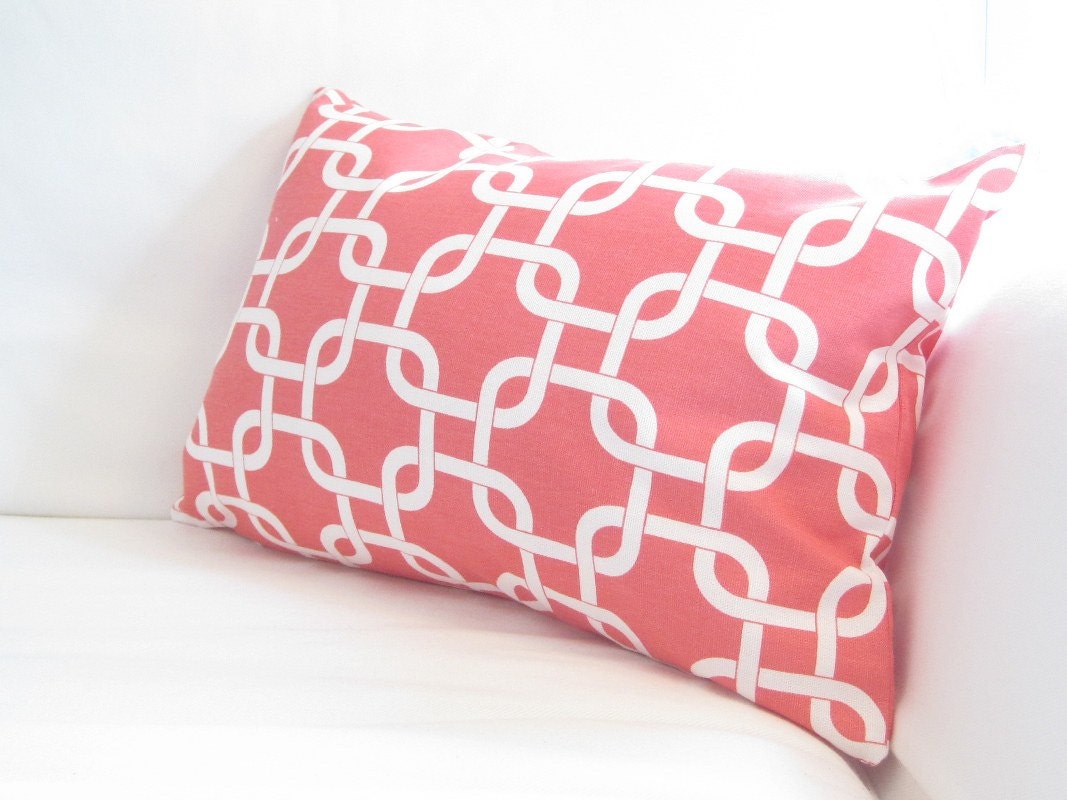 Lumbar Pillows Coral LumbarsCoral Chair Pillows by FineFreshDesign