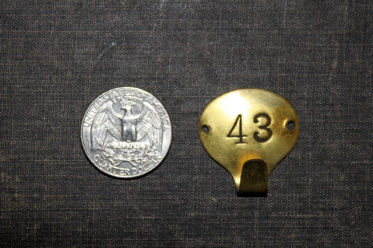 Antique / Vintage Hotel Rooms Key Holder hooks Set of 3