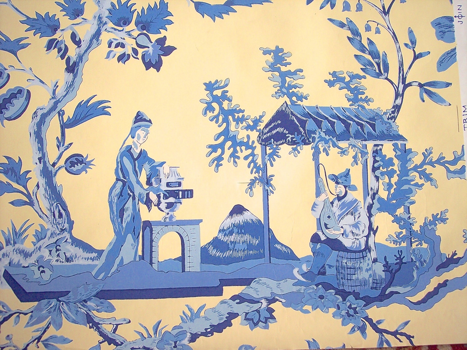 New Offer CHINOISERIE Scalamandre Wallpaper. Hand Printed