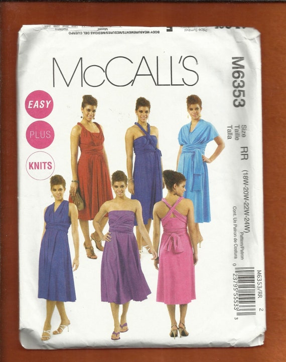 pattern dress infinity mccalls McCalls Infinity Full 6353 on Bodice Dress Skirt Fitted The a