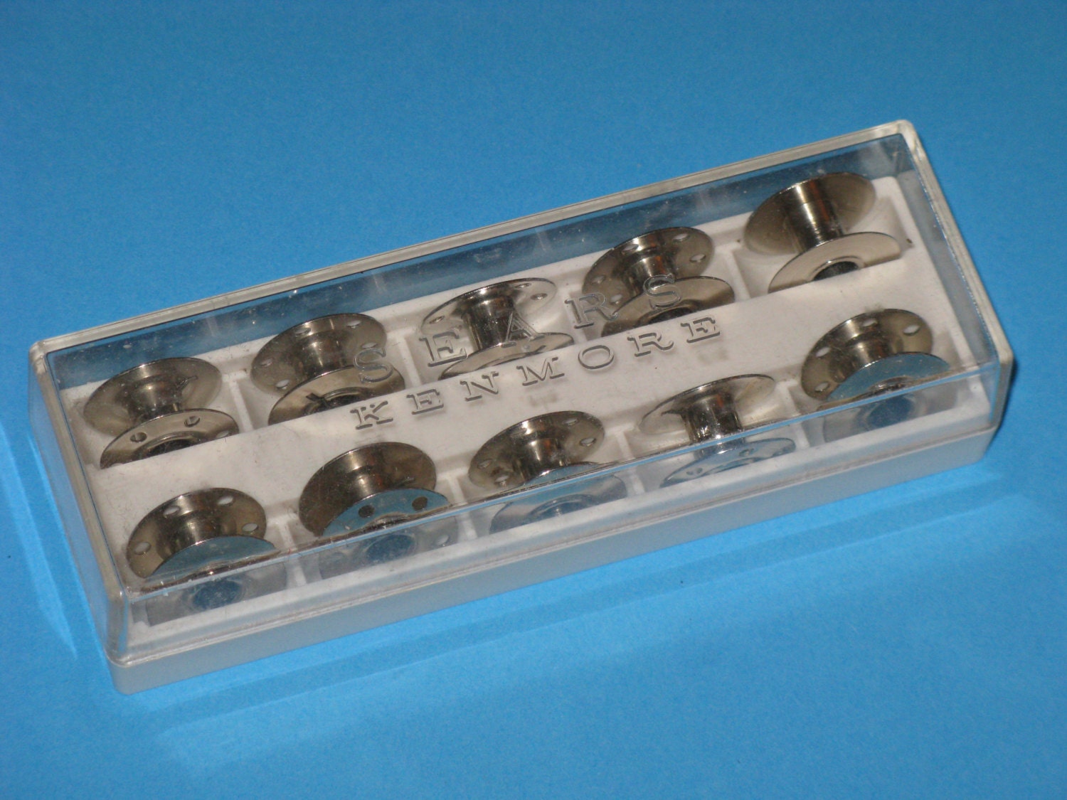 Vintage Metal Sewing Machine Bobbins Sears KENMORE Drop In