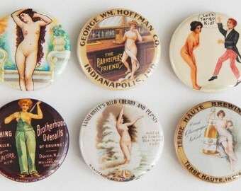 Naked Woman Fridge Magnet Set