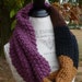 Taupe Infinity Scarf Cowl Hand Spun Art Yarn Organic