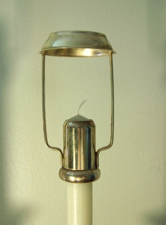 2 BRASS SHADE CARRIERS For Candle Shades