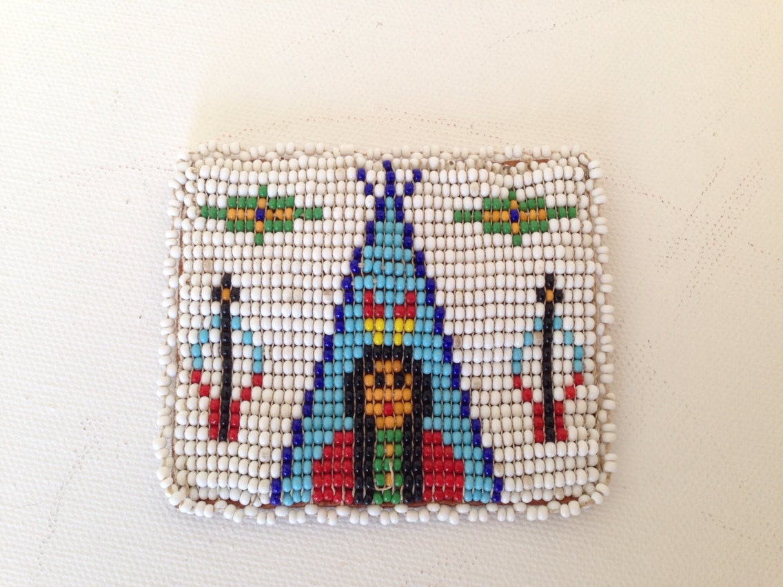 Vintage Beaded Native American Coin Purse by sweetserendipityvint