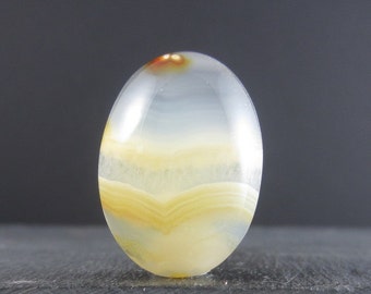 Beautiful oval orange agate cabochon , Semiprecious stone, Jewelry making Supplies S4040