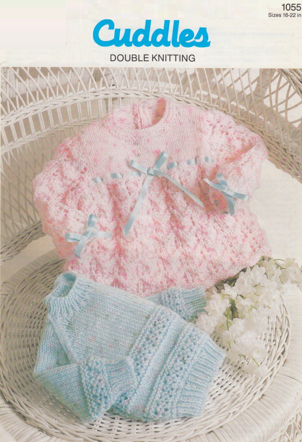 Baby's Jumper and Angel Top in DK 8 ply yarn sizes 16