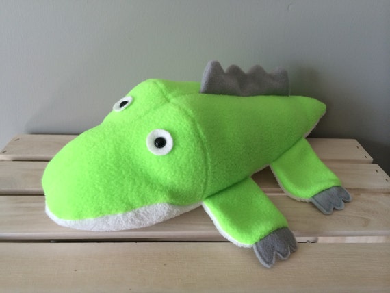 white alligator plush