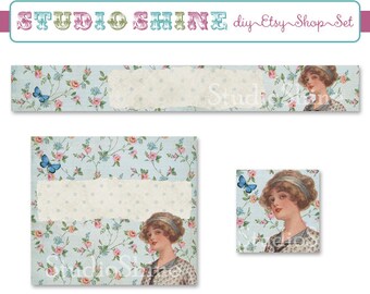 DIY Etsy Banner Set - Etsy Shop Banner, Avatar, and Multipurpose Graphic - Classique - Digital Instant Download