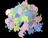 100 Piece Pastel Elephant Confetti - Baby Showers, Table Decor, Baptism, Gender Neutral Baby Showers, Pastel elephants Il_170x135