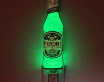 12oz Peroni Italian Beer Night Light Accent Lamp 50,000 hour Eco LED Man Cave bar light