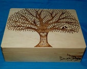Decorative Wooden Wedding Card Box Wood Burned Box Suitcase Wedding Tree Keepsake Guest Book Box Large Box Personalized Love Birds Gift