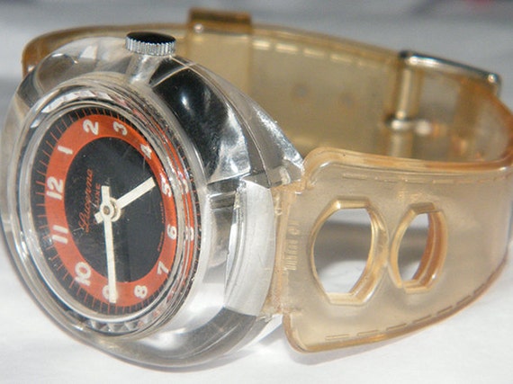 Lucerne De Luxe Acrylic 1 Jewel Swiss Made by collectibletimepiece