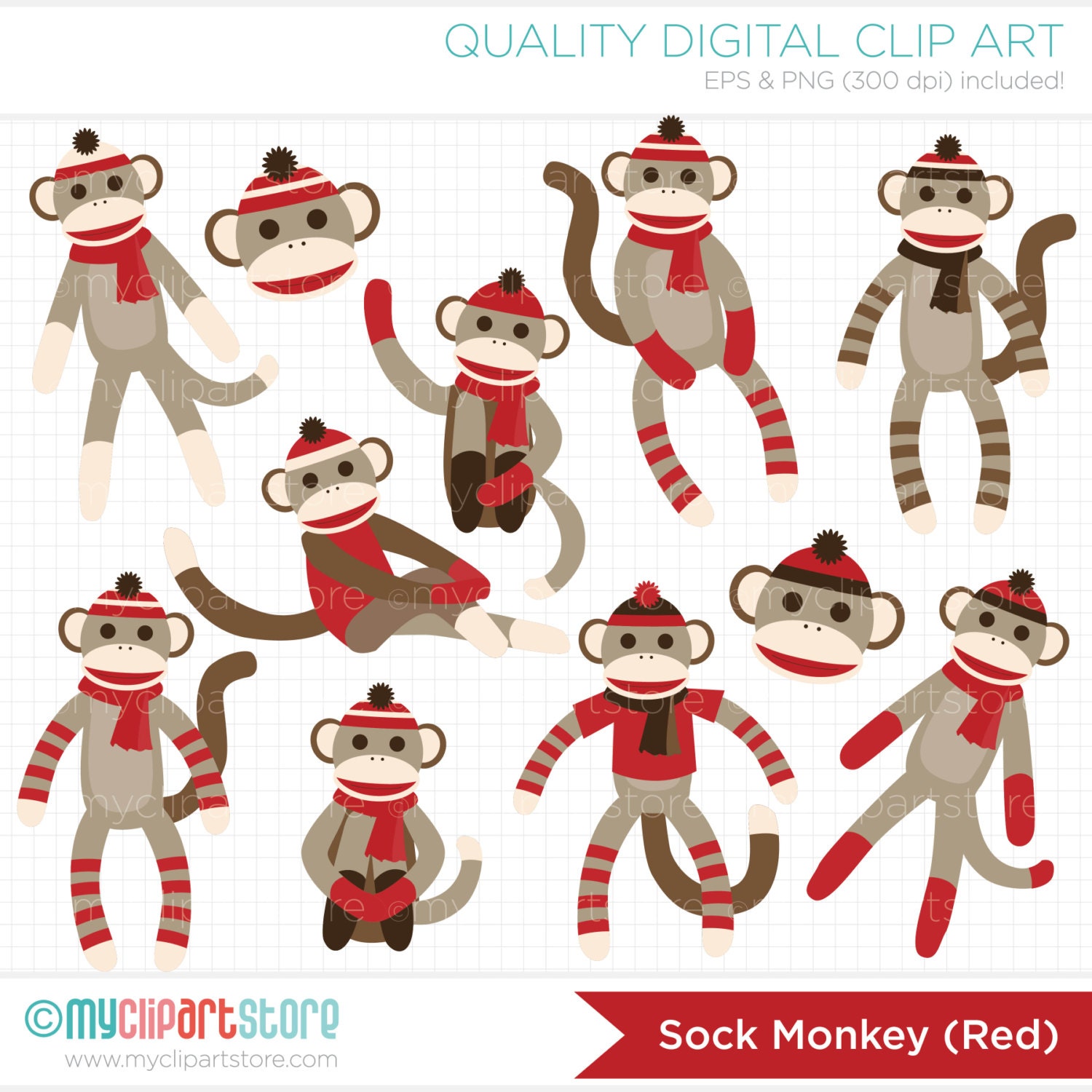 clip art sock monkey free - photo #31