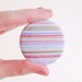 SALE / Reddish Pattern Pocket Mirror / Illustration / Pattern / Detail / Compact mirror / Red accent / Round mirror