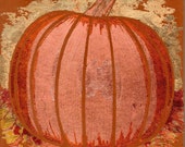 Gilded Halloween Fall Pumpkin