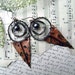 hoop earrings, mixed metal, rustic, handmade jewelry, tribal, dangle, foldformed, dagger, hoop, metalwork, earrings by Anvil Artifacts