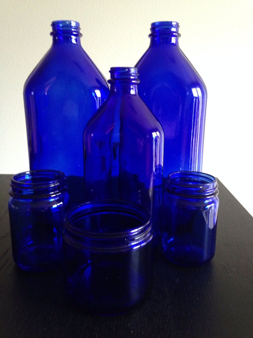 Lot Antique Cobalt Blue Glass Bottles Noxzema Phillips Vicks   Il Fullxfull.593855394 Nn7s 