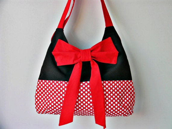 CLEARANCE SALE - Diaper bag , bow shoulder bag , Summer shoulder bag