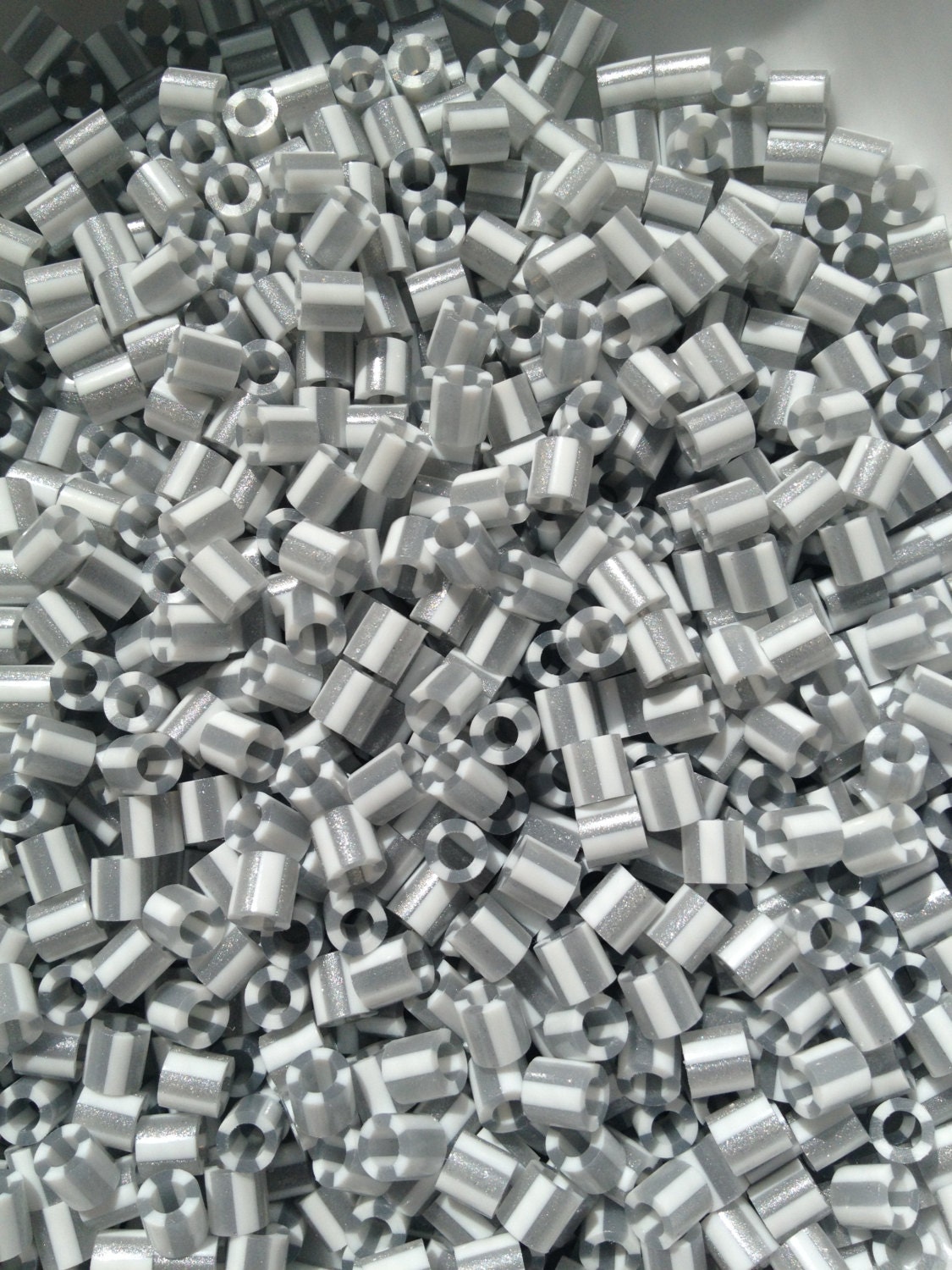Perler Beads for Sale - Silver Pearl Stripe (144) from