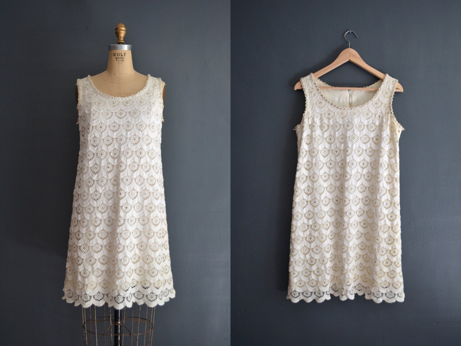 60s wedding dress short