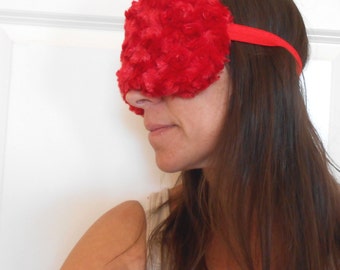 Red Hot Minky Sleep Mask