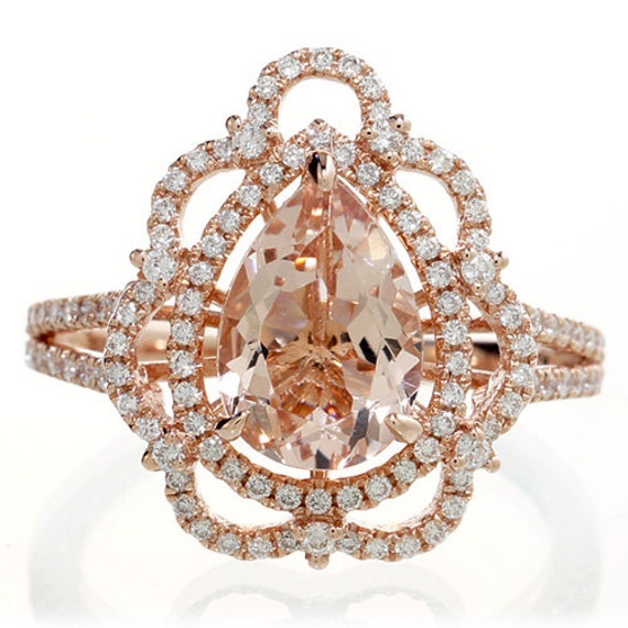 Pear diamond ring vintage