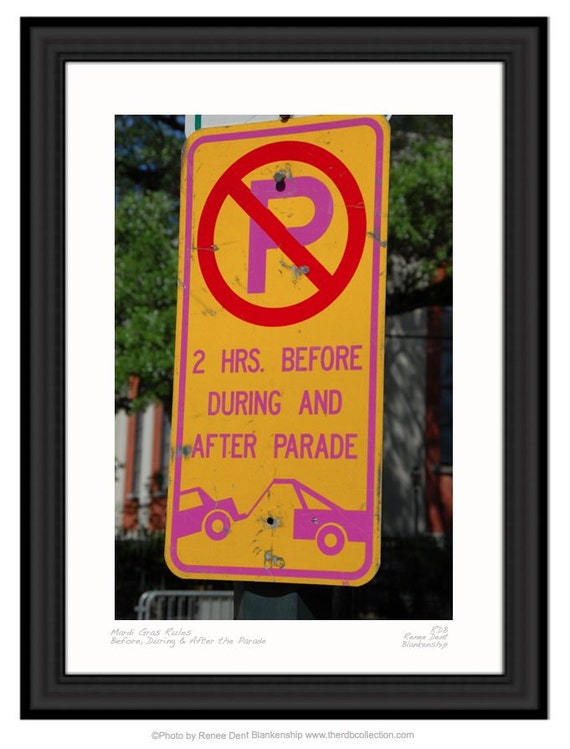 mardi gras parking pass