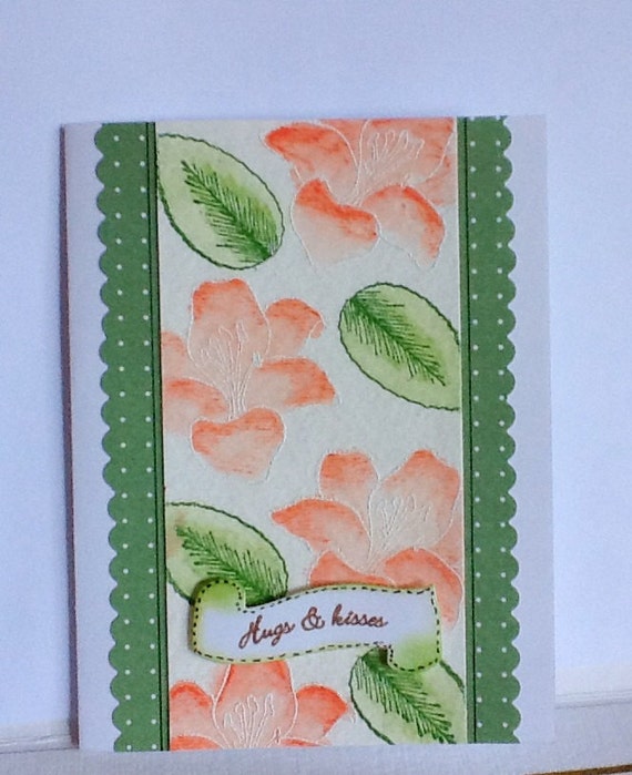Items similar to Hand made cards Stampin Up cards watercolor