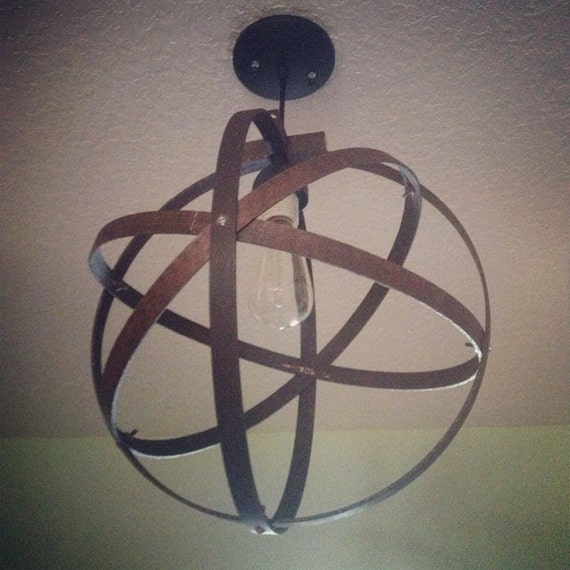 Pendant Sphere Light Fixture 14 by RusticHomemade on Etsy