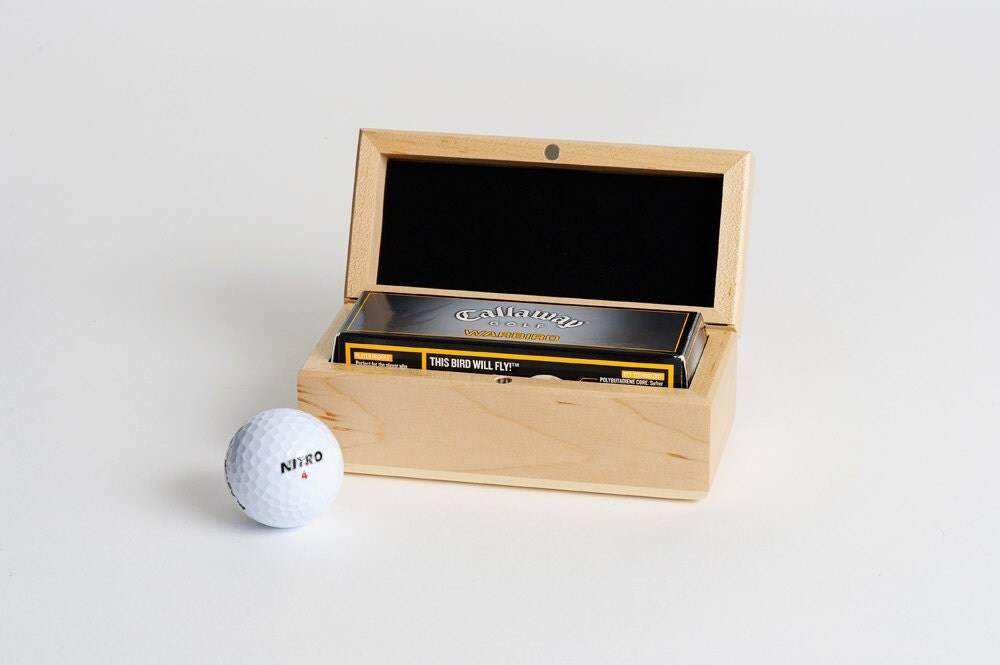 Personalized Golf T Custom Engraved Golf Ball Box Fathers