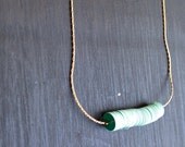 Items similar to 14k gold fill chain with sea foam sequins on Etsy