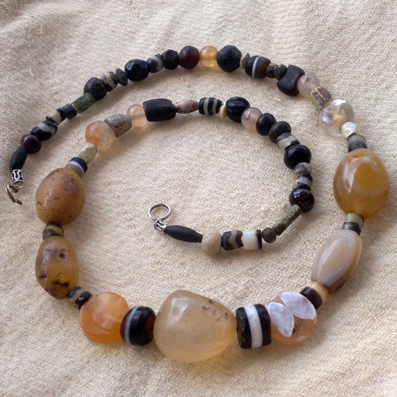 A Unique Genuine Ancient Beads Necklace | Day and Night
