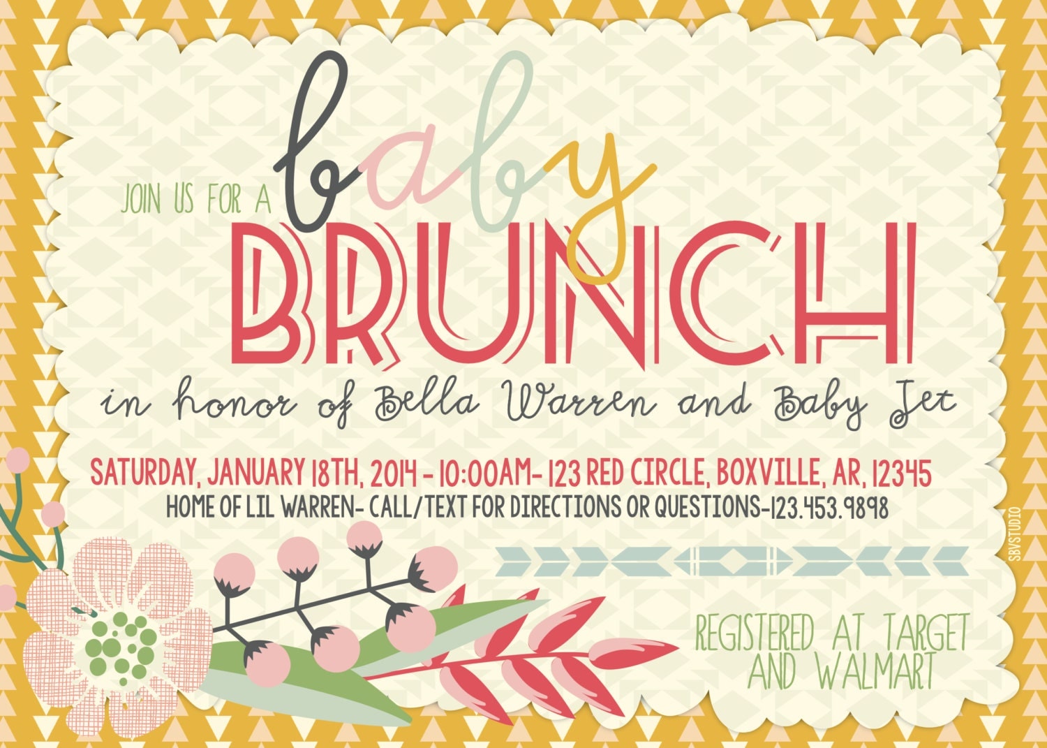 Baby Brunch Invitations 9