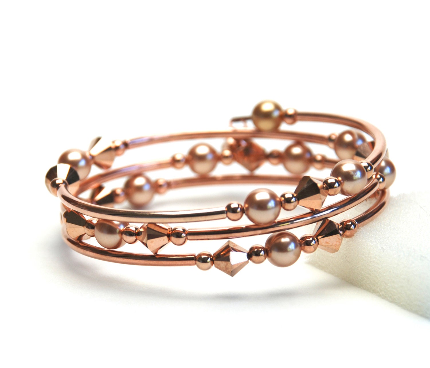 cable  by Gold Triple gold Bracelet Rose Rose Wire lilicharms rose bracelet Gold Memory