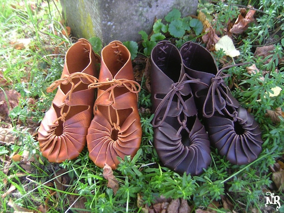 On order Celtic leather shoes vegetable tanning barefoot